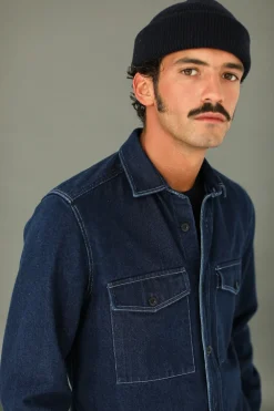 Drapeau Noir Surchemise Militaire Denim Indigo Sale