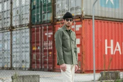 Drapeau Noir Surchemise Militaire Twill Olive Dark Olive Clearance