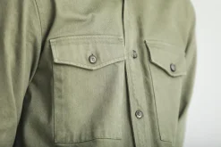 Drapeau Noir Surchemise Militaire Twill Olive Dark Olive Clearance