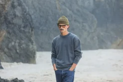 Drapeau Noir Sweatshirt Confort Acid Wash Noir Sale