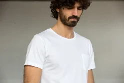 Drapeau Noir Tee-shirt Pocket Blanc White Clearance