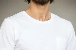 Drapeau Noir Tee-shirt Pocket Blanc White Clearance