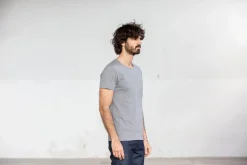 Drapeau Noir Tee-shirt Pocket Gris Grey Fashion