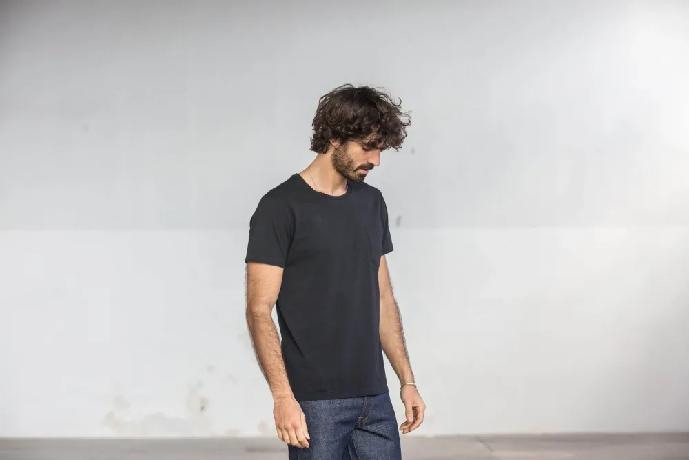 Drapeau Noir Tee-shirt Pocket Noir Black Sale