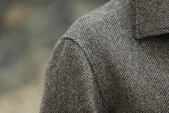 Drapeau Noir Veste Aviator Laine Chevrons Brown Sale