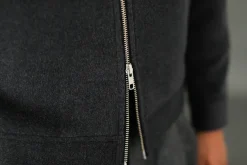 Drapeau Noir Veste Laine & Cachemire e Gris Outlet