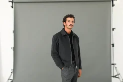 Drapeau Noir Veste Laine & Cachemire e Gris Outlet