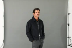 Drapeau Noir Veste Laine & Cachemire Navy Marine Cheap