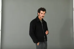 Drapeau Noir Veste Laine & Cachemire e Noir Hot