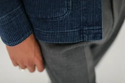 Drapeau Noir Veste Worker - Japanese Kimono Bleu Store