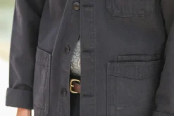 Drapeau Noir Veste Worker Canvas Japonais Navy - New Fit Discount